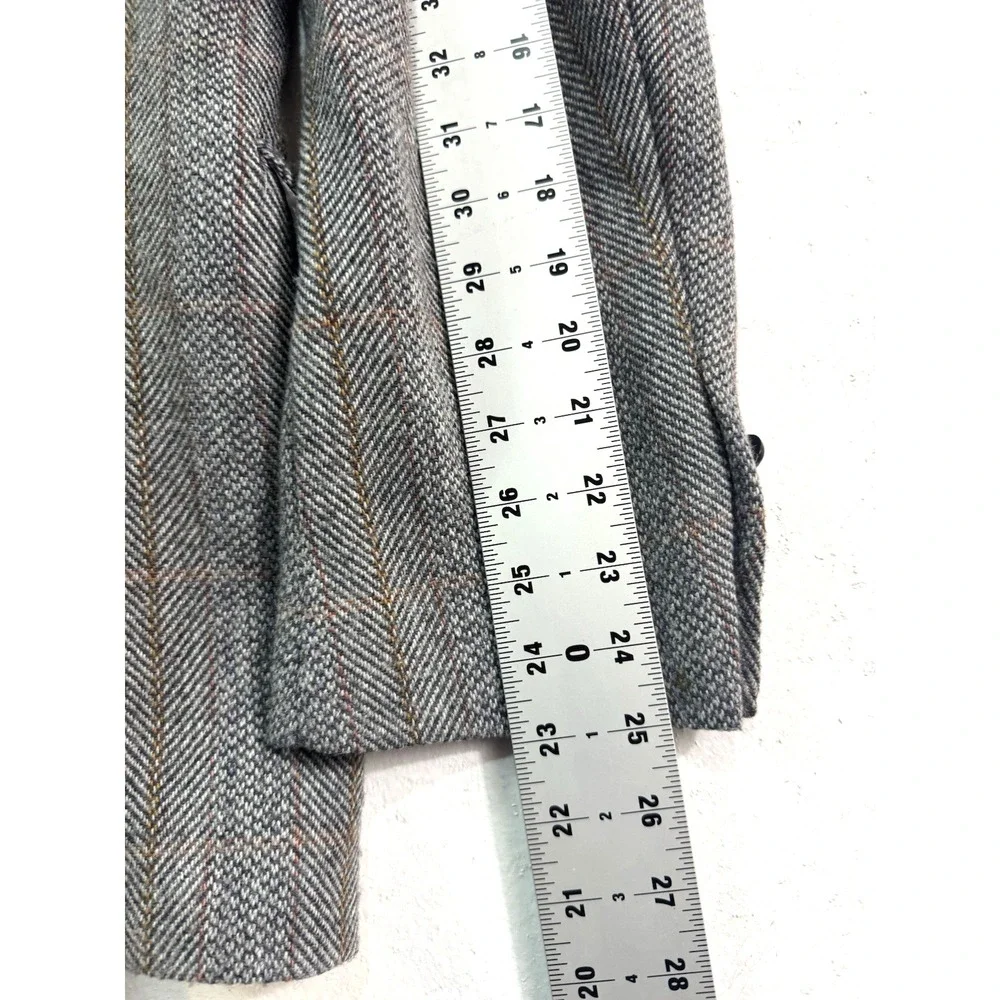 VTG Herringbone Stripe Tweed slim 42R blazer jacket sport suit coat‎ Joe Namath